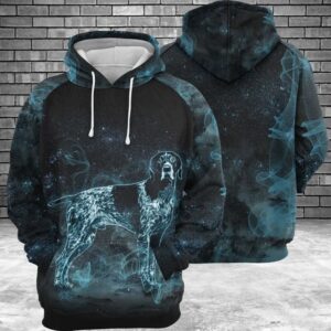 German Shorthaired Pointer Galaxy 3D Printed Hoodie/Zipper Hoodie