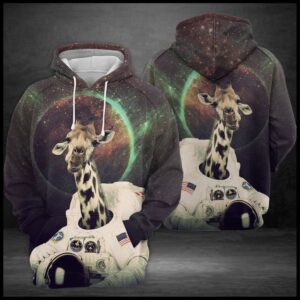Giraffe Space 3D Printed Hoodie/Zipper Hoodie