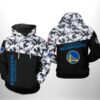 Golden State Warriors NBA Camo Veteran Team 3D Printed Hoodie/Zipper Hoodie