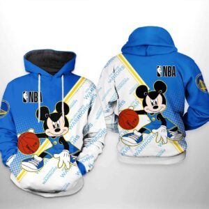 Golden State Warriors NBA Mickey 3D Printed Hoodie/Zipper Hoodie