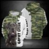 Great Dane Camo Pattern 3D Printed Hoodie/Zipper Hoodie