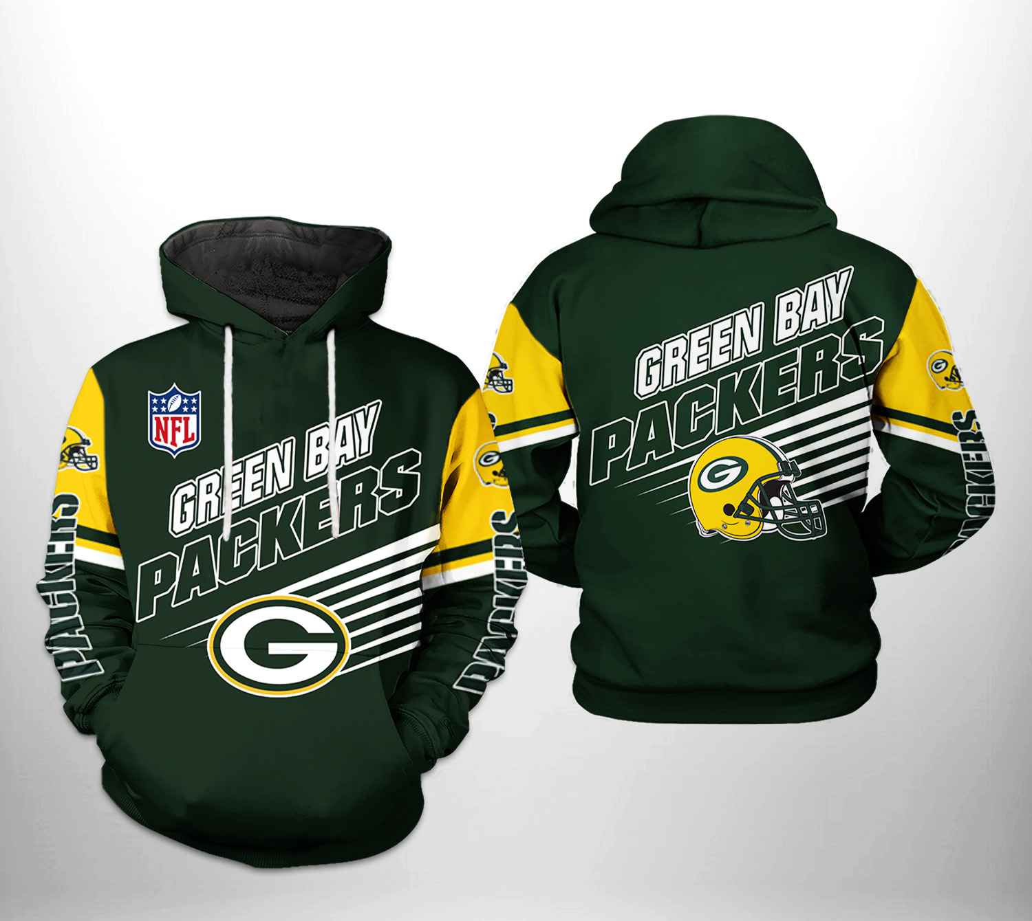Green Bay Packers NFL Team 3D Printed Hoodie/Zipper Hoodie - Travels in  Translation