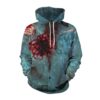 Halloween Blood Shoot Print 3D Printed Hoodie/Zipper Hoodie
