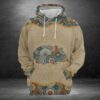 Hamster Mandala 3D Printed Hoodie/Zipper Hoodie