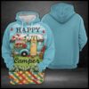 Happy Camper 3D Printed Hoodie/Zipper Hoodie