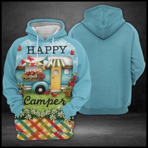 Happy Camper 3D Printed Hoodie/Zipper Hoodie