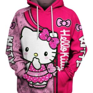 Hello Kitty 3D Printed Hoodie/Zipper Hoodie
