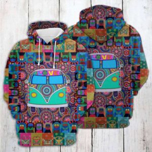 Hippie Caravan Camping 3D Printed Hoodie/Zipper Hoodie