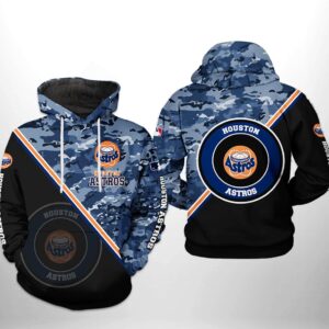 Houston Astros MLB Camo Team 3D Printed Hoodie/Zipper Hoodie