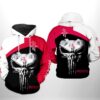 Houston Rockets NBA Skull Punisher Team 3D Printed Hoodie/Zipper Hoodie