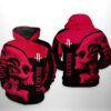 Houston Rockets NBA Skull Team 3D Printed Hoodie/Zipper Hoodie