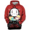 Idk Man Just Eat No Face Spirited Away Studio Ghibli 3D Printed Hoodie/Zipper Hoodie