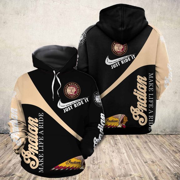 indian motorcycle zip up hoodie