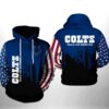 Indianapolis Colts NFL Team US 3D Printed Hoodie/Zipper Hoodie