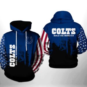 Indianapolis Colts NFL Team US 3D Printed Hoodie/Zipper Hoodie
