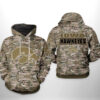 Iowa Hawkeyes NCAA Camo Veteran 3D Printed Hoodie/Zipper Hoodie