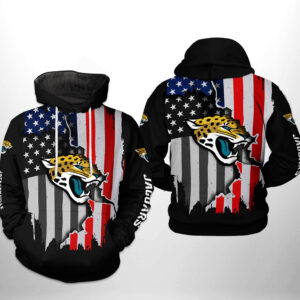 Jacksonville Jaguars NFL US Flag Team 3D Printed Hoodie/Zipper Hoodie
