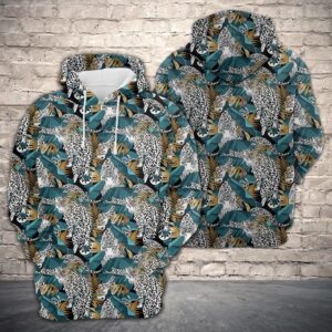 Jaguars And Tropical Banana 3D Printed Hoodie/Zipper Hoodie