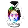 John Lennon 3D Printed Hoodie/Zipper Hoodie