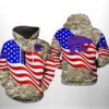 Kansas State Wildcats NCAA US Flag Camo Veteran 3D Printed Hoodie/Zipper Hoodie