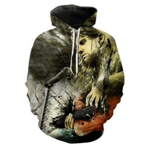 Kurt Cobain 3D Printed Hoodie/Zipper Hoodie