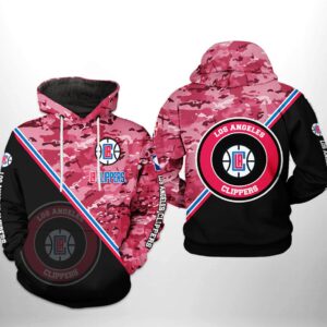 LA Clippers NBA US Camo Team 3D Printed Hoodie/Zipper Hoodie