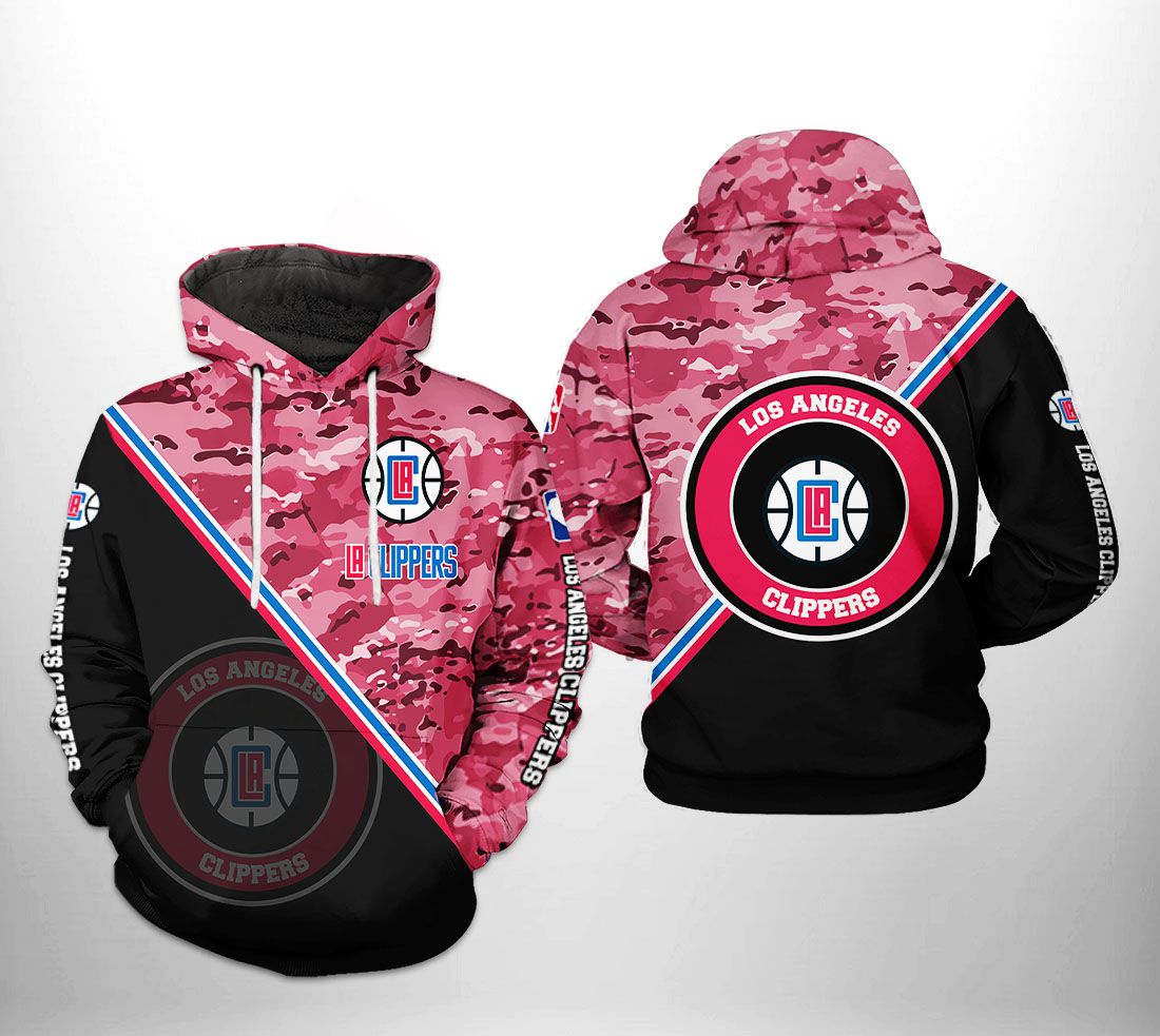 LA Clippers NBA US Camo Team 3D Printed Hoodie/Zipper Hoodie