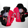 LA Clippers NBA US Flag Skull Team 3D Printed Hoodie/Zipper Hoodie