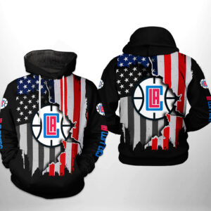 LA Clippers NBA US Flag Team 3D Printed Hoodie/Zipper Hoodie