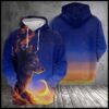Lone Wolf 3D Printed Hoodie/Zipper Hoodie