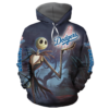 Los Angeles Dodgers With Jack Skellington 3D Printed Hoodie/Zipper Hoodie
