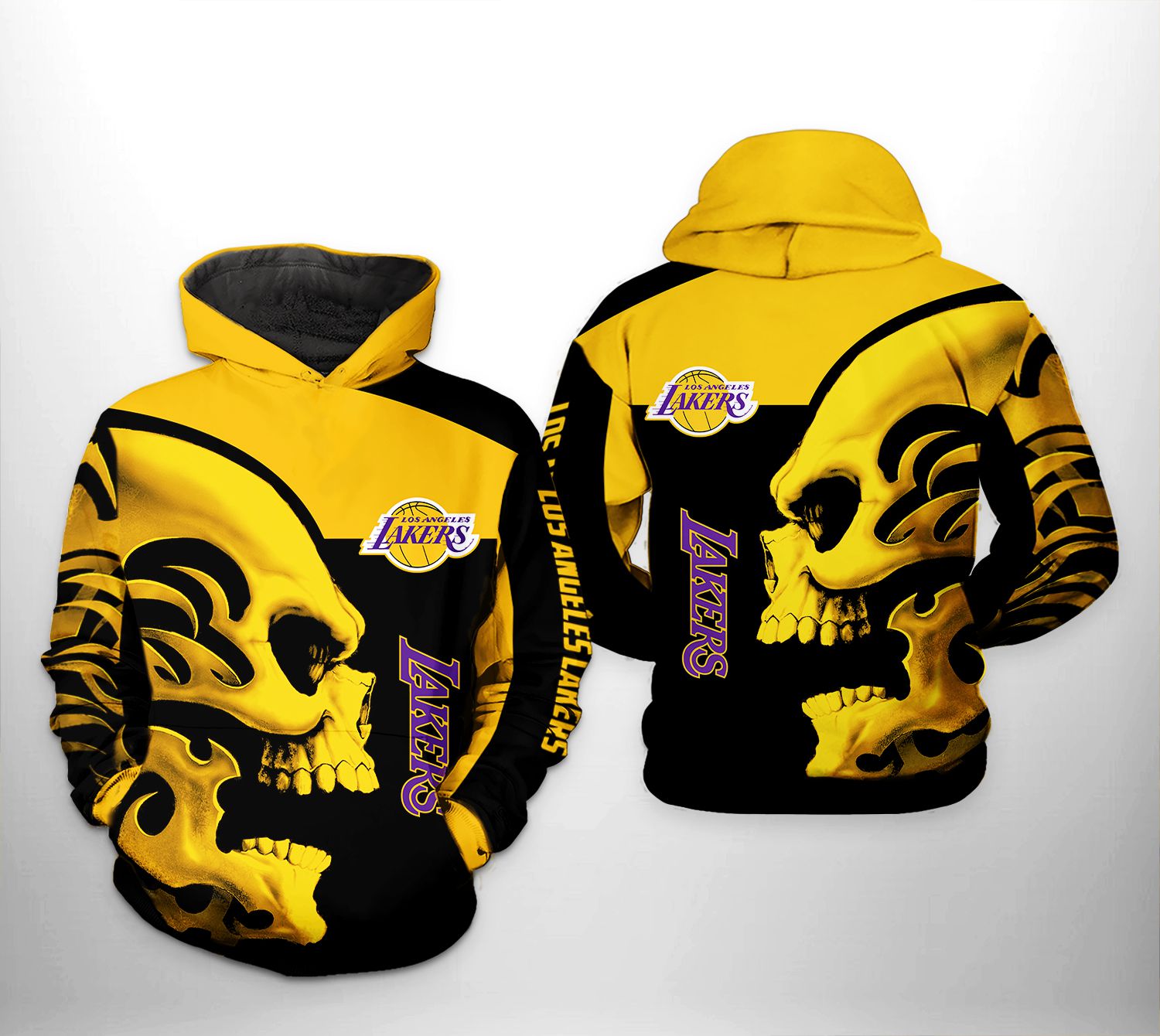 lakers skeleton hoodie