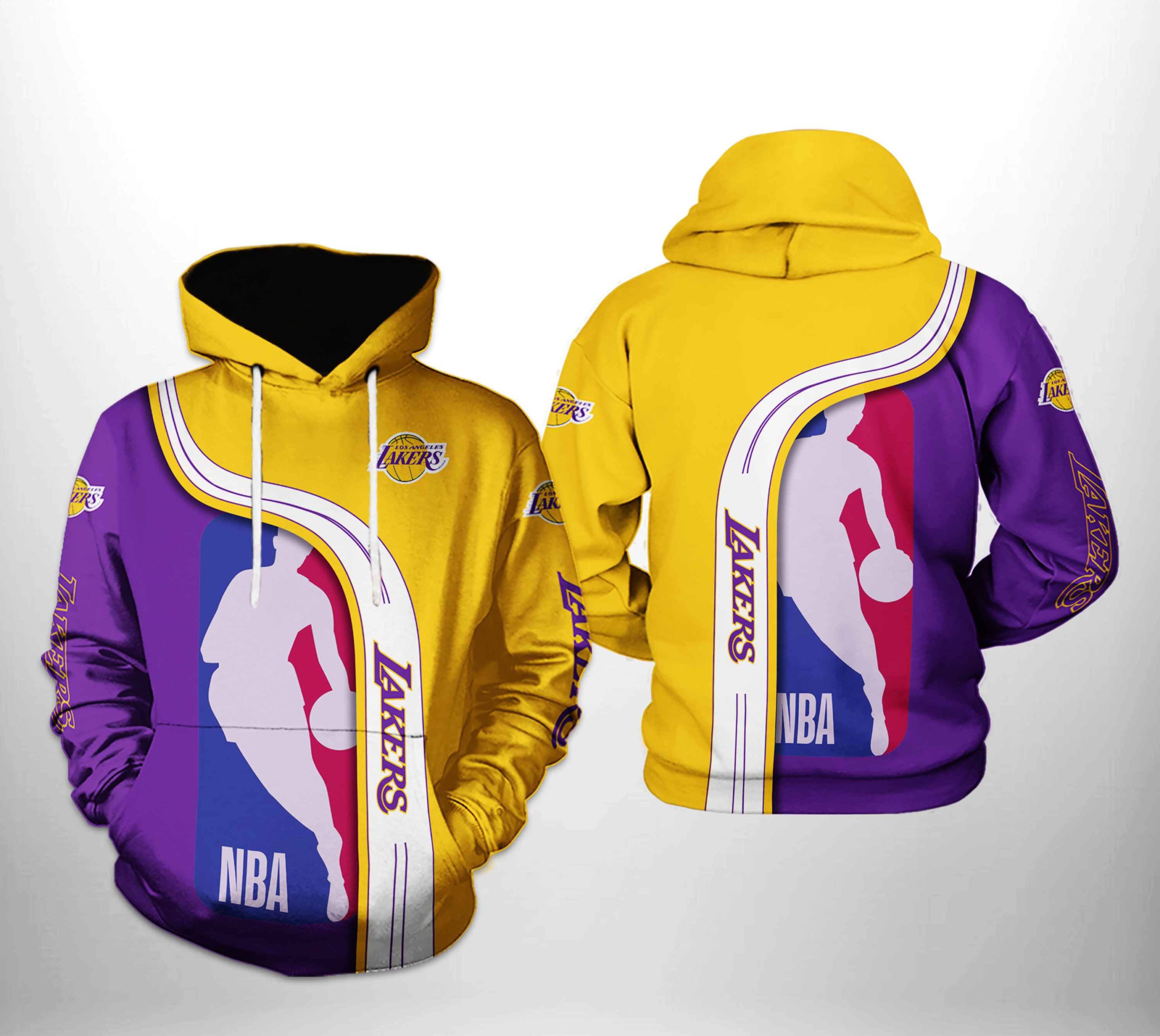 Los Angeles Lakers Nba 3D Hoodie