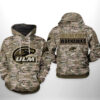 Louisiana Monroe Warhawks NCAA Camo Veteran 3D Printed Hoodie/Zipper Hoodie
