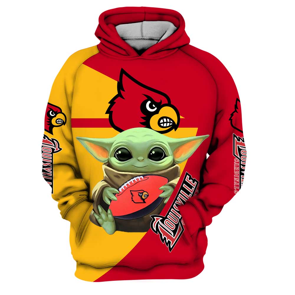 Louisville Cardinal 3D Printed Hoodie/Zipper Hoodie