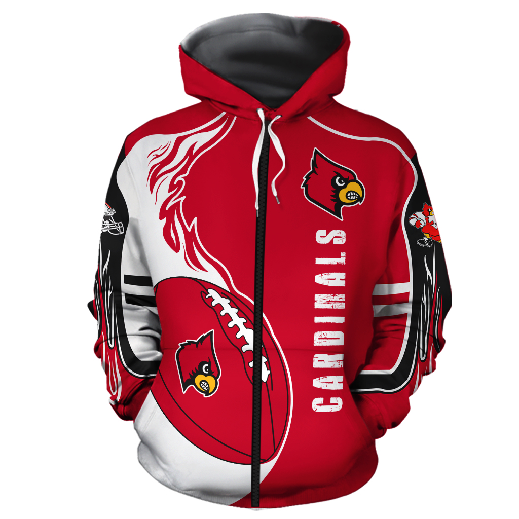 Louisville Cardinal 3D Printed Hoodie/Zipper Hoodie - Travels in Translation