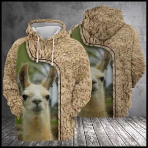 Love Llama 3D Printed Hoodie/Zipper Hoodie