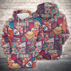 Mandala 3D Printed Hoodie/Zipper Hoodie