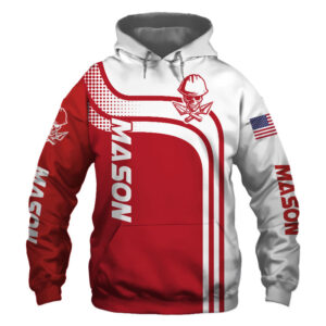 Mason Red US Flag 3D Printed Hoodie/Zipper Hoodie