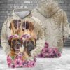 Mastiff Flower 3D Printed Hoodie/Zipper Hoodie
