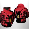 Miami Heat NBA Skull Team 3D Printed Hoodie/Zipper Hoodie