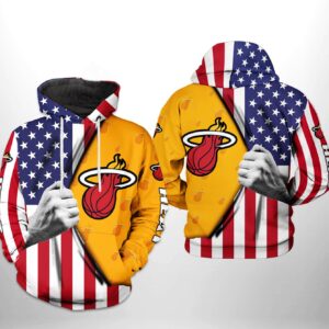Miami Heat NBA US Flag Team 3D Printed Hoodie/Zipper Hoodie