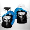 Miami Marlins MLB Skull Punisher 3D Printed Hoodie/Zipper Hoodie