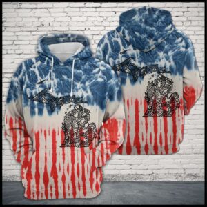 Michigan Usa Tie Dye 3D Printed Hoodie/Zipper Hoodie