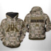 Minnesota Golden Gophers NCAA Camo Veteran 3D Printed Hoodie/Zipper Hoodie