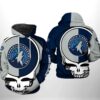 Minnesota Timberwolves NBA Grateful Dead 3D Printed Hoodie/Zipper Hoodie