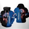 Minnesota Timberwolves NBA US Flag Skull Team 3D Printed Hoodie/Zipper Hoodie