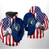 Minnesota Timberwolves NBA US Flag Team 3D Printed Hoodie/Zipper Hoodie