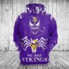 Minnesota Vikings 3D Printed Hoodie/Zipper Hoodie