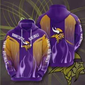 Minnesota Vikings 3D Printed Hoodie/Zipper Hoodie